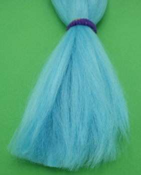 light blue braids